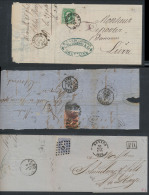 1851/1875, Assortiment Van 80 Brieven, V - Andere & Zonder Classificatie