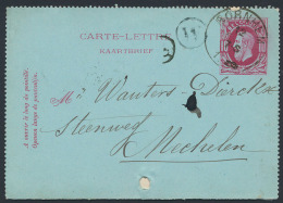 1885, Postwaardestuk 10 Cent Rood BORNHE - Altri & Non Classificati