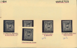 1932/1934, N° 341 En 384, Variëteiten En - Colecciones