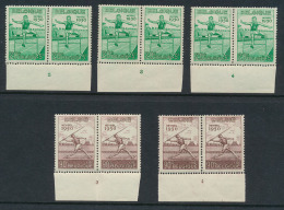 N° 827 (6x) En 828 (4x) 'Atletiekkampioe - Unused Stamps