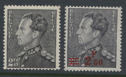 N° 432 En 478 '2,45F Zwart' Met- En Zond - 1936-51 Poortman