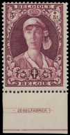 N° 332 '5F + 5F Violetbruin' Met Randins - Unused Stamps