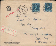 N° 320 (2x), Op Aangetekende Brief Uit M - 1931-1934 Képi