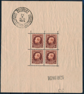 BF 1 (met Restzwart Vd Stempel Op Gomzij - 1921-1925 Petit Montenez