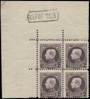 N° 217 '5F Violet' (blok Van 4) Met Rand - 1921-1925 Small Montenez