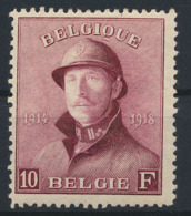 N° 178 '10F Wijnrood', Zm (OBP € 170) - 1919-1920 Albert Met Helm