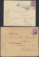 1916,N° 140, Op Twee Smokkelbrieven Via - Autres & Non Classés