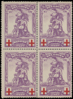 N° 126/28 ( In Blokken Van 4),ondanks 1 - 1914-1915 Rode Kruis