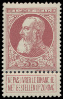 N° 77 '35c Bruinrood', Zm (OBP € 138) - 1905 Thick Beard