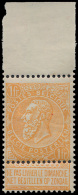 N° 65a '1F Oranjegeel' Met Bladboord, Zm - 1893-1900 Thin Beard