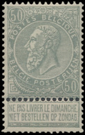 N° 63 '50c Grijs' Zm (OBP € 285) - 1893-1900 Barba Corta