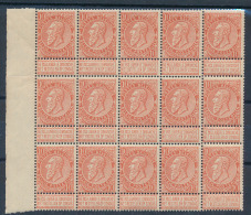 N° 57 '10c Oranjerood' (blok Van 15), Zm - 1893-1900 Thin Beard