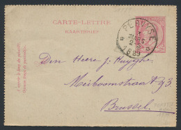 1889, Postwaardestuk (Pz 46) Met Mooie R - 1884-1891 Leopold II