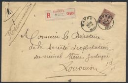 N° 49, Op Mooie Aangetekende Brief Wavre - 1884-1891 Leopold II