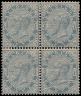 N° 39 '20c Parelgrijs' (Blok Van 4) 3 Ze - 1883 Leopold II