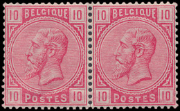 N° 38 '10c Roze' (in Paar) Goede Centrag - 1883 Leopold II