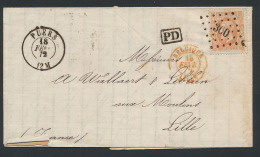 N° 33, Op Mooi Briefje Puers 18 Fevr 72 - 1869-1883 Léopold II