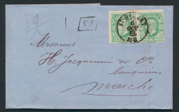 N° 30 (In Paar), Op Brief Uit St. Hubert - 1869-1883 Leopold II