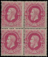 N° 34A '40c Felroze, Tanding 15, Op Dun - 1869-1883 Leopold II