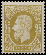 N° 32 B '25c Olijf', Zm (OBP € 475) - 1869-1883 Léopold II