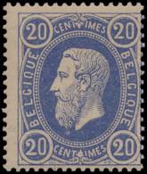 N° 31A '20c Ultramarijn, Op Dun Gesatine - 1869-1883 Leopold II