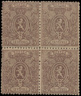 N° 25A '5c Lichtbruin, Tanding 15' (Blok - 1869-1888 Lying Lion