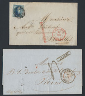 1852/1864, Assortiment Van 10 Brieven, W - 1849-1865 Médaillons (Autres)