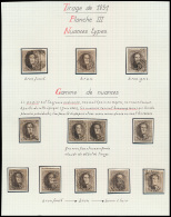 Prachtige Studieverzameling Vd Platen I - 1849-1865 Médaillons (Autres)