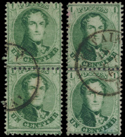 N° 13A 'Tanding 12 1/2 X 13 1/2' (4x),(i - 1863-1864 Medaillons (13/16)