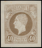 Beeltenis Leopold I 40c, Kleurproef Vd M - Proofs & Reprints