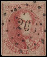 N° 12, Mooi En Regelmatig Gerand, Met Ab - 1858-1862 Medallones (9/12)