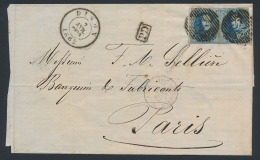 N° 11 (2x), Op Mooie Brief Uit P. 34 Dis - 1858-1862 Médaillons (9/12)