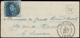N° 11, Op Briefje Van Puers-Louvain 11 J - 1858-1862 Medallions (9/12)