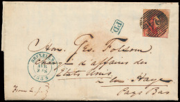 N° 8, 3 Brede Randen (met 2 Geburen) En - 1851-1857 Médaillons (6/8)