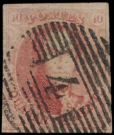 N° 8 B '40c Karmijnroze Geribd Papier' Z - 1851-1857 Médaillons (6/8)