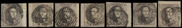 N° 6 (7x), Breed Gerande Ex. Met Bladboo - 1851-1857 Medaglioni (6/8)