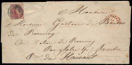 N° 5, Op Brief Van Oostende Naar Solré S - 1849-1850 Médaillons (3/5)