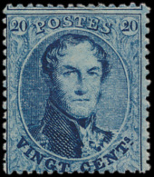 N° 15 B '20c Blauw Tanding 14 1/2' Perfe - 1849-1865 Medaglioni (Varie)