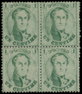 N° 13 Bb '1c Olieachtig Groen' (Blok Van - 1849-1865 Medallions (Other)