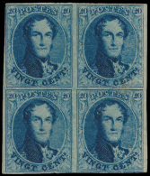 N° 11 '20c Blauw' (Blok Van 4) Alle Zege - 1849-1865 Medaglioni (Varie)