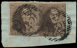 N° 1 (2x) Volrandige Ex., Verschillende - 1849 Epaulettes