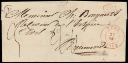 1843, Briefje Van Peer Naar Roermond 27 - Autres & Non Classés