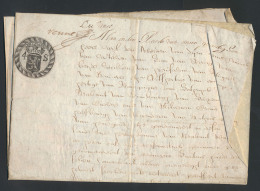 1698, Brussel, 4 Pp., Akte Op Papier Van - Autres & Non Classés