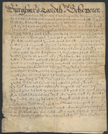 1631, Akte (papier) M.b.t. De Heer Van I - Other & Unclassified