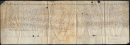 1550, Schepenbrief Op Perkament 1550 Met - Autres & Non Classés