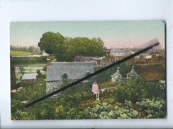 CPA Souple  - Châtelaudren  (C.-du-N.) - Vue Générale Avec étang Et Promenade - Châtelaudren