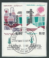1965 ISRAELE USATO LAVORI PER IL MAR MORTO CON APPENDICE - T9-9 - Usados (con Tab)