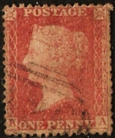 Great Britain 1855-58 1 D Die II  Perf. 14 Watermark Large Crown II Alph. KA - - Oblitérés