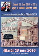 Annonce Du 600e Anniversaire Du Chaudeau De Bois-d'Haine (28/6/2016) + Mister Cover En Concert - Programme