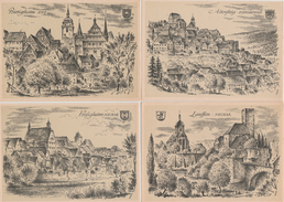 17 / 6 / 136  -    LOT  DE  20  CPM ( Grands Modèles )   DE  VUES  D' ALLEMAGNE  -  DESSINS - Toutes Scanées - Verzamelingen & Kavels